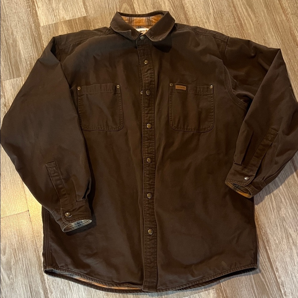 Carhartt Dark Brown Work Shirt
